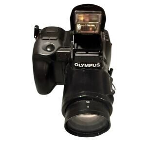 Olympus IS-1 35mm Film Camera – Built-In Zoom Lens + Flash –Vintage SLR – Tested